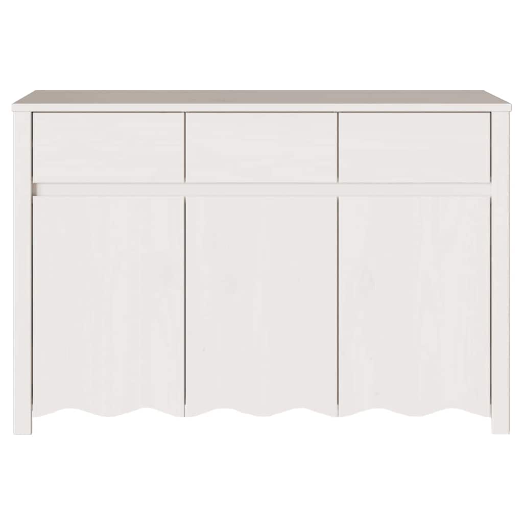 vidaXL Dressoir Drammen Eiken 114 x 43 x 75,5 cm Massief grenenhout