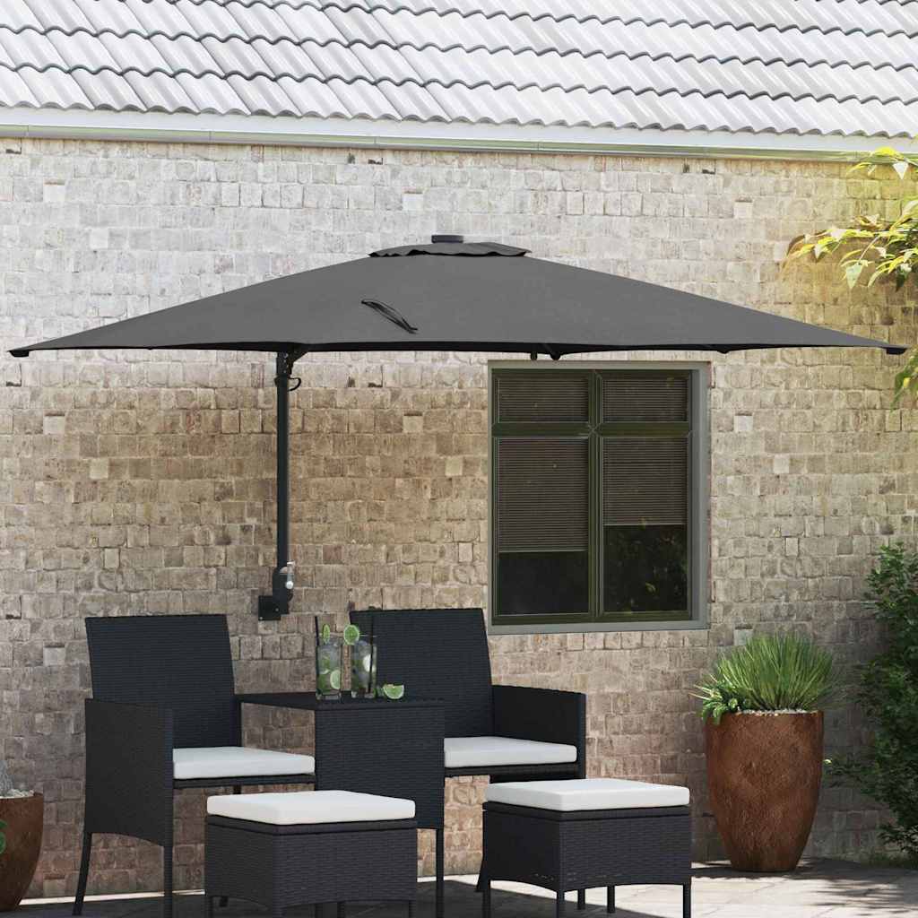 vidaXL Tuinparasol Zand 248,5 x 247,5 x 160 cm Polyester en Staal