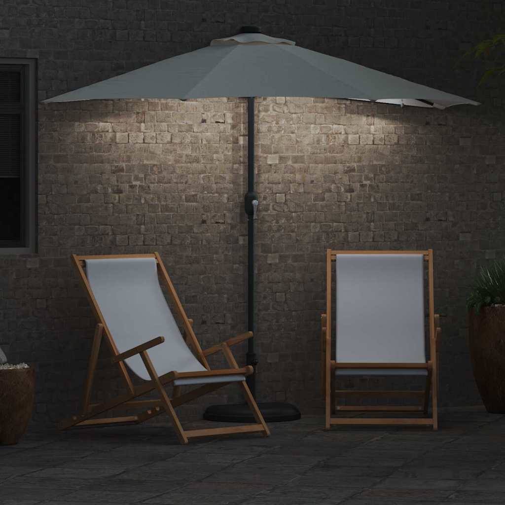 vidaXL Tuinparasol Zand 294 x 150 x 223 cm Polyester en Staal