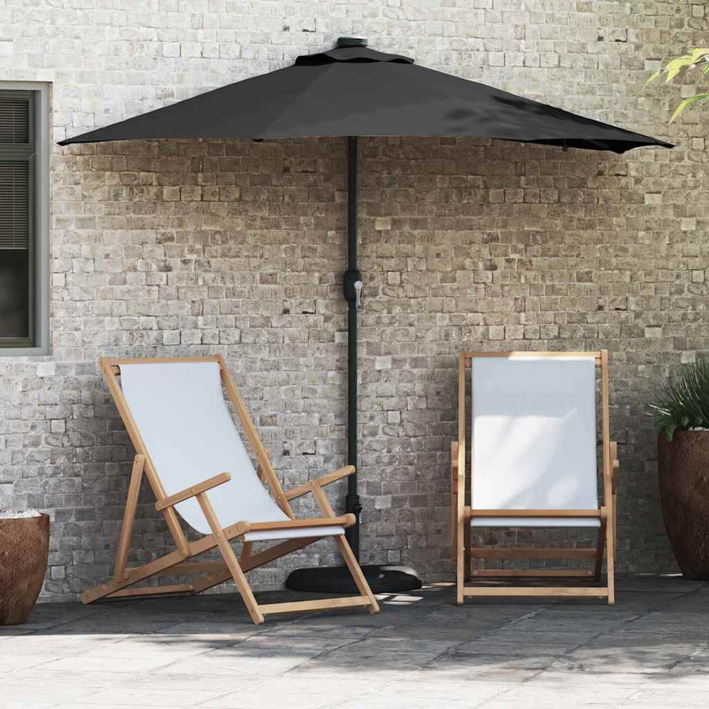 vidaXL Tuinparasol Zand 294 x 150 x 223 cm Polyester en Staal