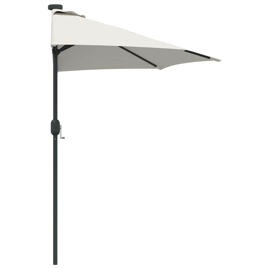vidaXL Tuinparasol Zand 294 x 150 x 224 cm Polyester en Staal