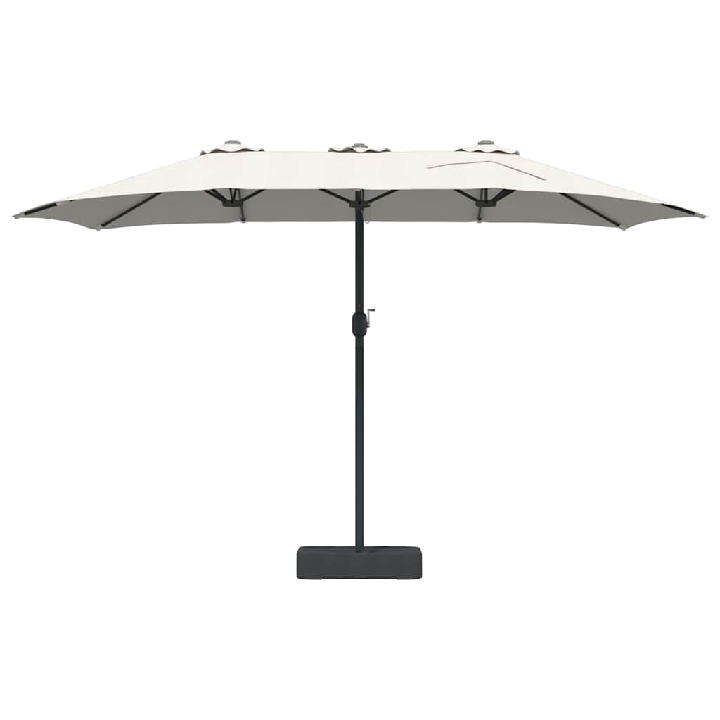 vidaXL Tuinparasol Zand 385 x 209 x 244 cm Polyester en Staal