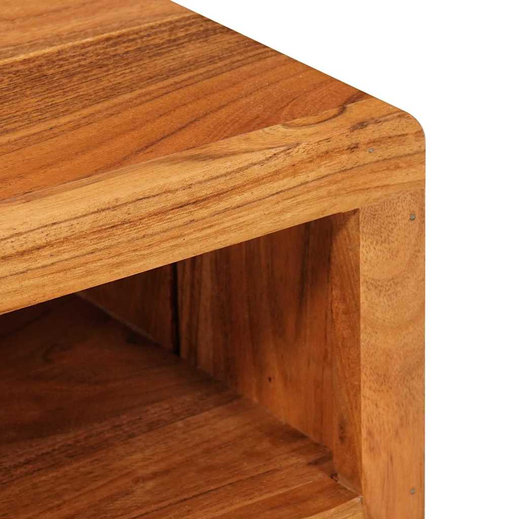 vidaXL TV Kast met plank Bruin 110 x 30 x 40 cm Massief Acacia Hout