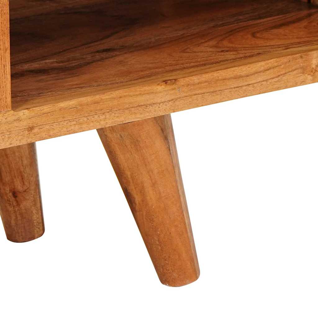 vidaXL TV Kast met plank Bruin 110 x 30 x 40 cm Massief Acacia Hout
