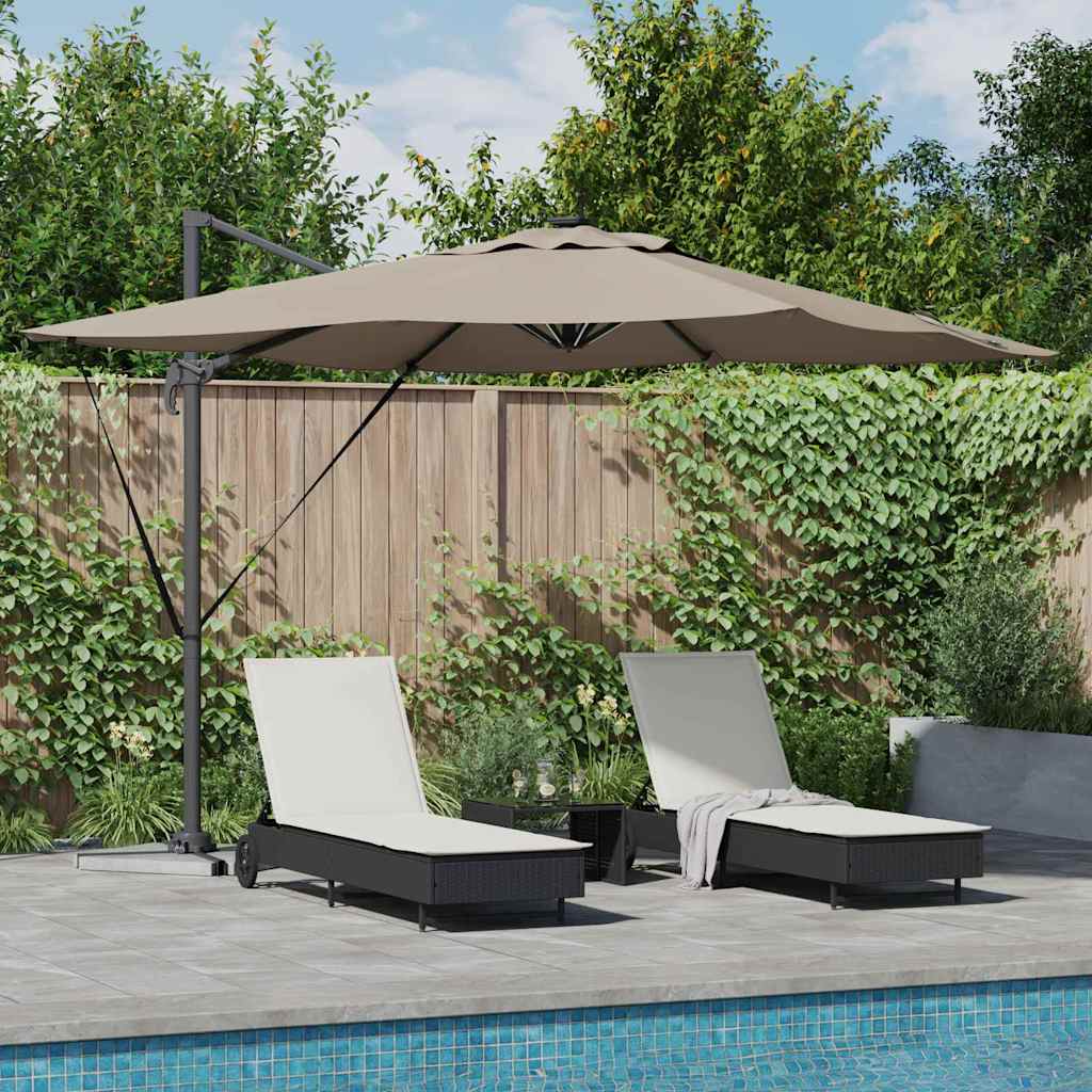 vidaXL Parasol Zand 286 x 284 x 270 cm Aluminium en Polyester