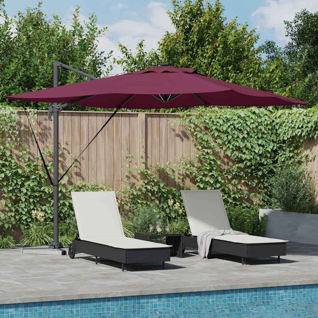 vidaXL Parasol Zand 286 x 284 x 270 cm Aluminium en Polyester