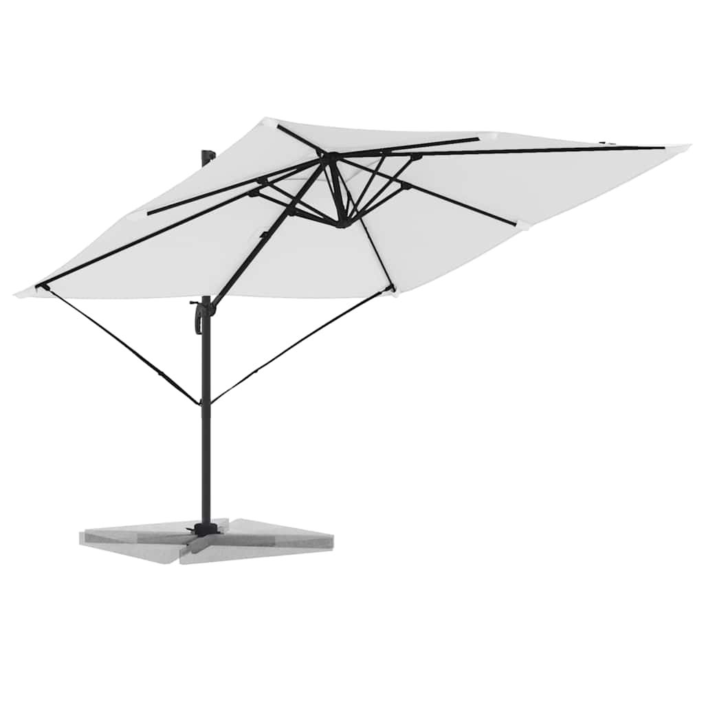 vidaXL Rome Parasol Beige 286 x 284 x 265 cm Aluminium and Polyester