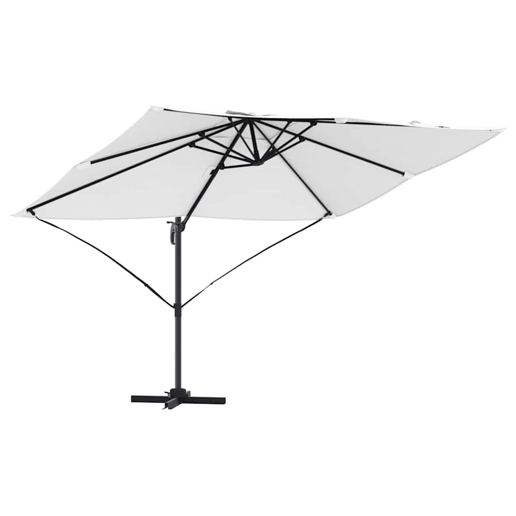 vidaXL Parasol Sand 351 x 250 x 260 cm Polyester and Aluminium
