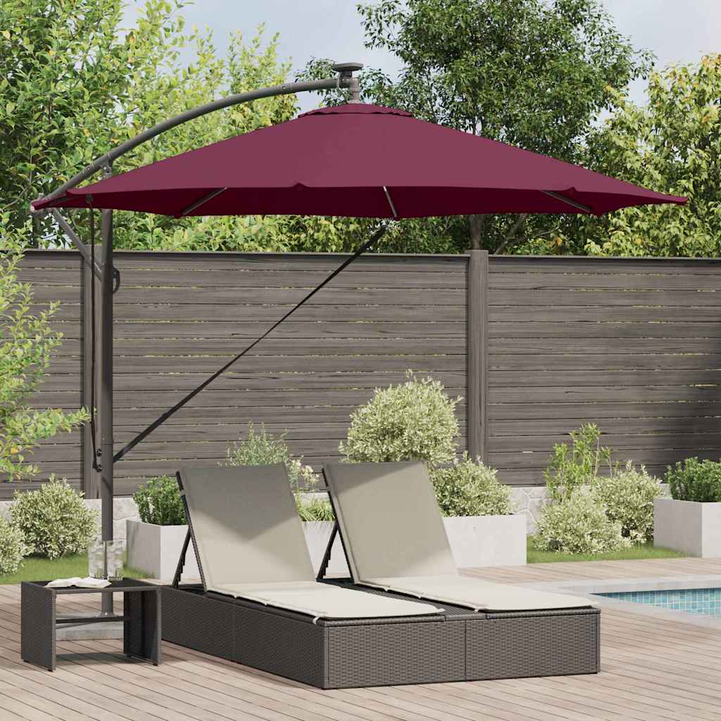 vidaXL Parasol Zand 294 x 294 x 248 cm Polyester en Aluminium