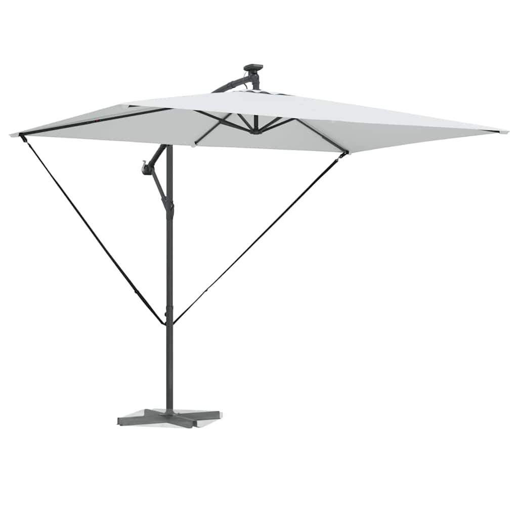 vidaXL Parasol Sand 294 x 200 x 270 cm Polyester and Aluminium