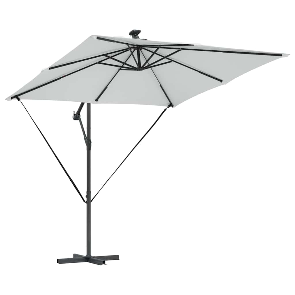 vidaXL Cantilever Banana Parasol Sand 249 x 249 x 250 cm