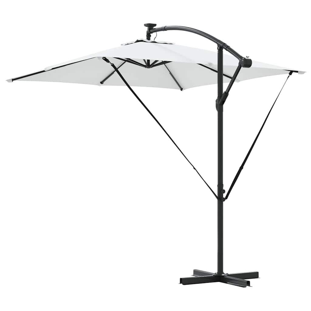 vidaXL Cantilever Banana Parasol Sand 249 x 249 x 250 cm