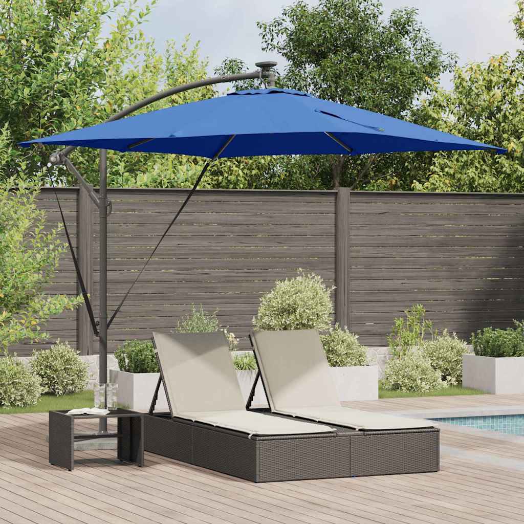 vidaXL Cantilever Banana Parasol Sand 249 x 249 x 250 cm