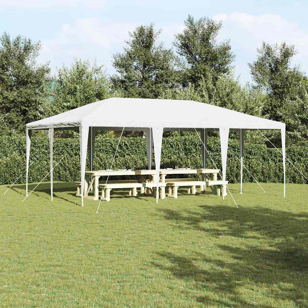 vidaXL Party Tent White 400 x 400 x 266 cm Polyethylene and Steel