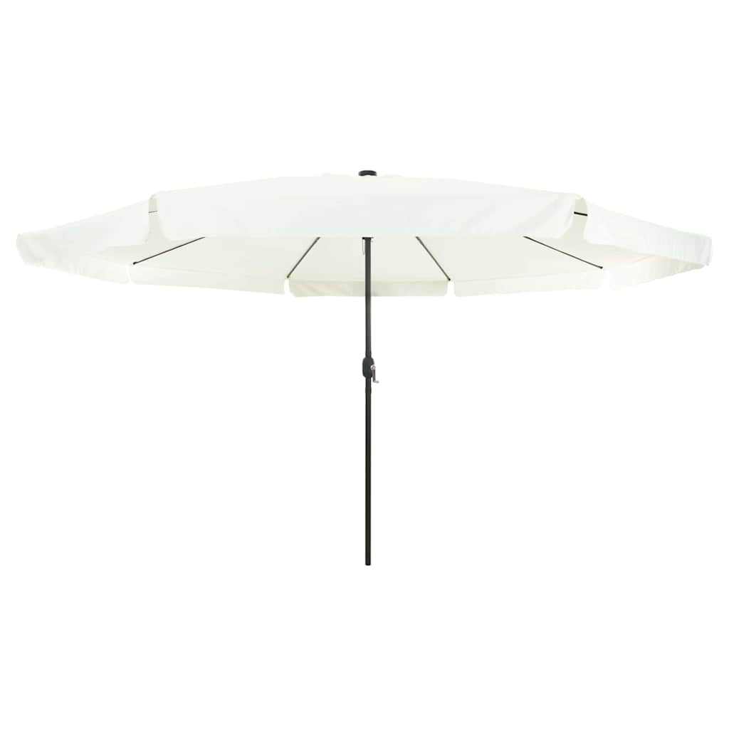 vidaXL Tuinparasol Zand en Antraciet 395 x 395 x 245 cm Polyester