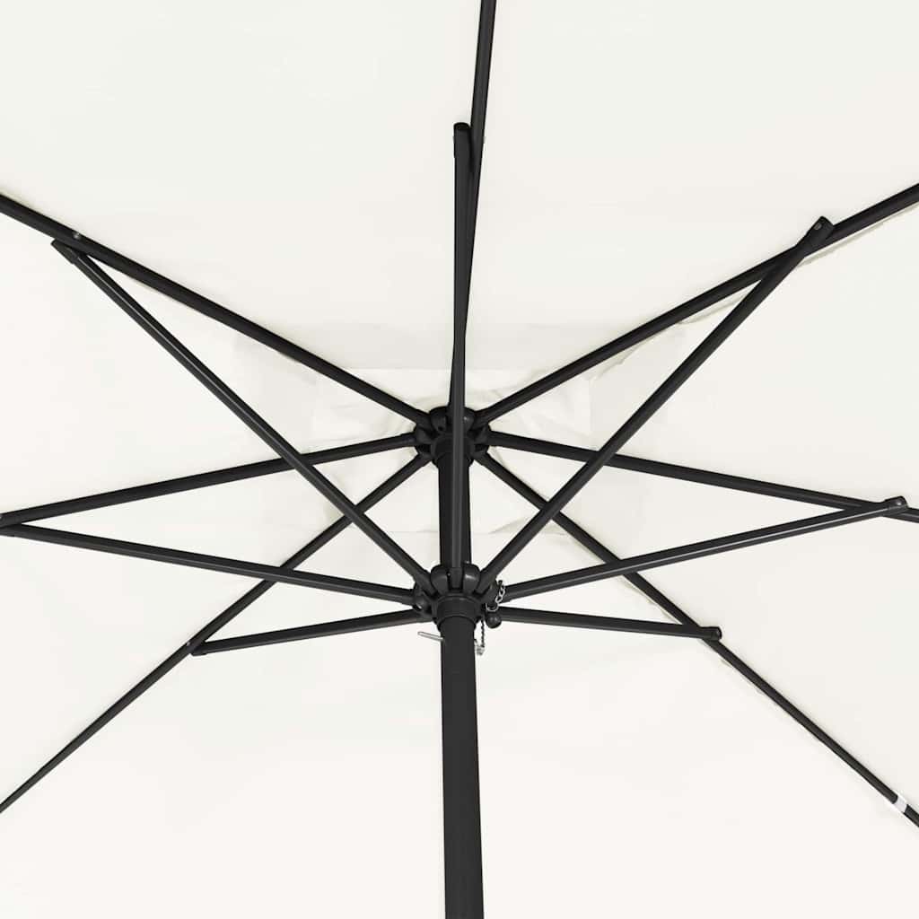 vidaXL Tuinparasol Zand 295 x 295 x 245 cm Polyester en Staal
