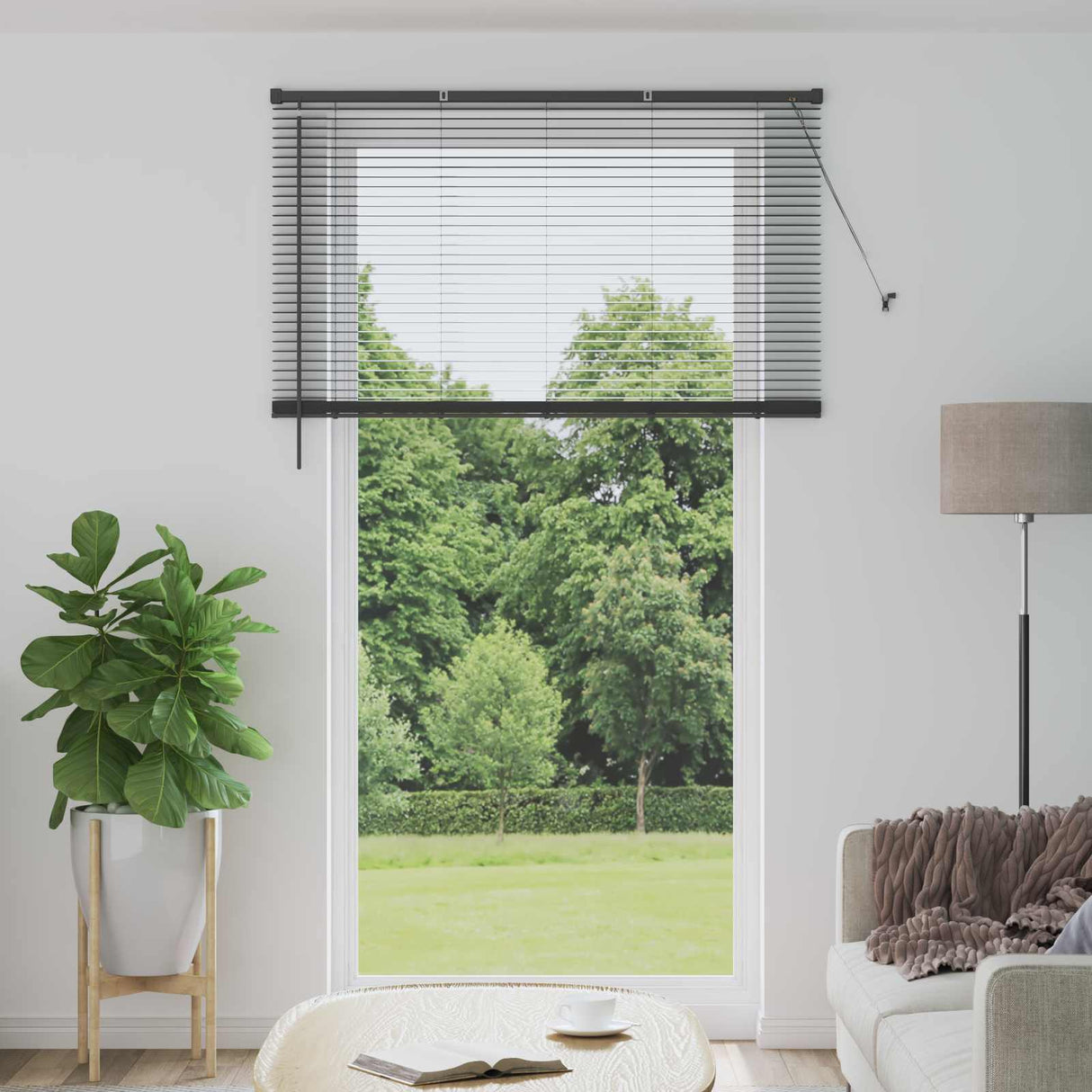 vidaXL Venetiaan Blind Verstelbaar Zilvergrijs 150 x 40 cm PVC