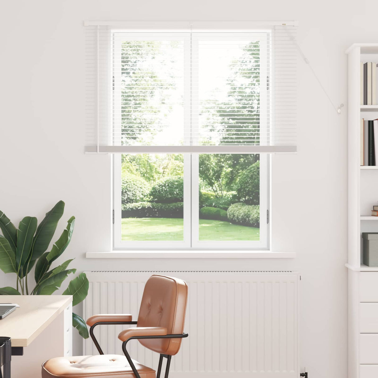 vidaXL Venetiaan Blind Verstelbaar Zilvergrijs 150 x 40 cm PVC