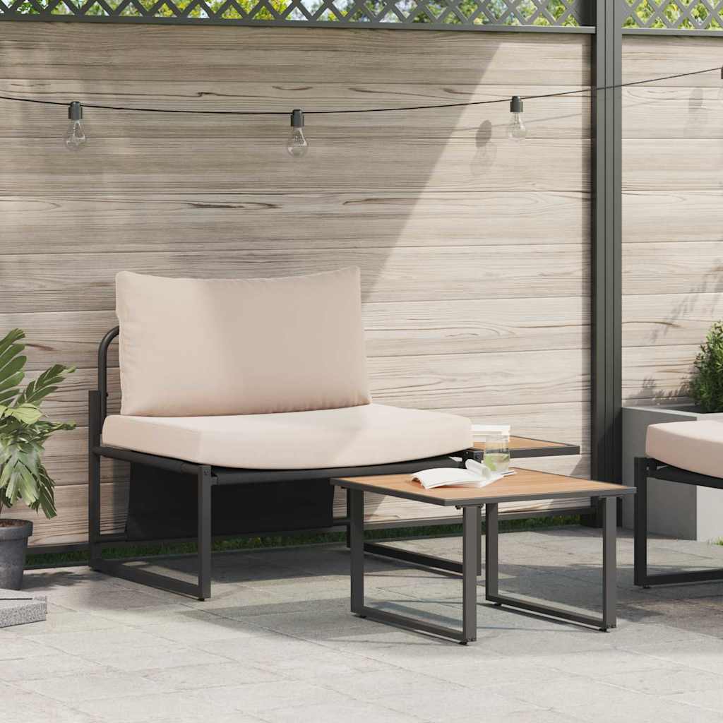 vidaXL Tuinbank Set 2 pcs Antraciet Staal