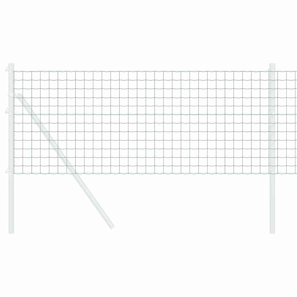 vidaXL Euro Hek Groen 1000 x 180 cm PVC-gelaagd ijzer