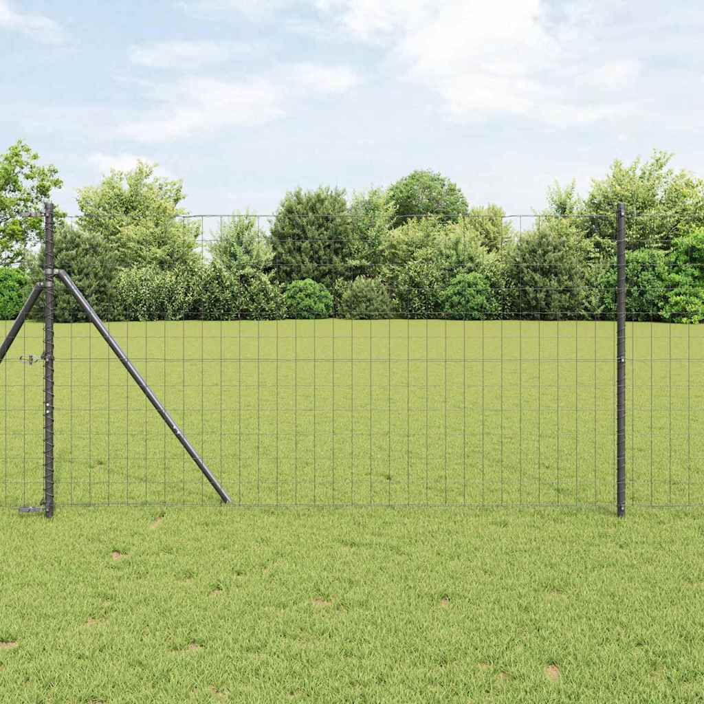 vidaXL Euro Hek Groen 1000 x 180 cm PVC-gelaagd ijzer