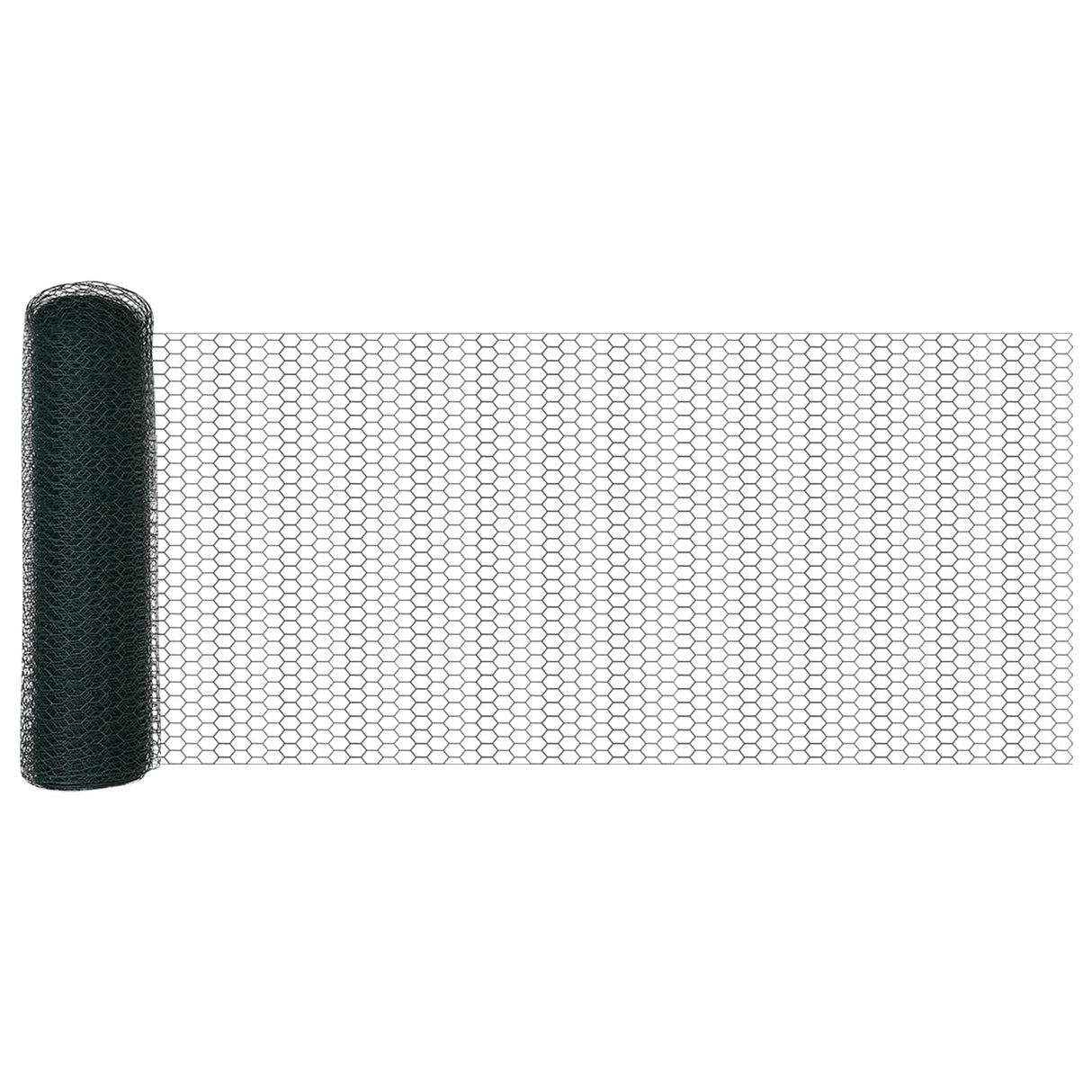 vidaXL Hexagon Hek Groen 0,4 x 10 m PVC