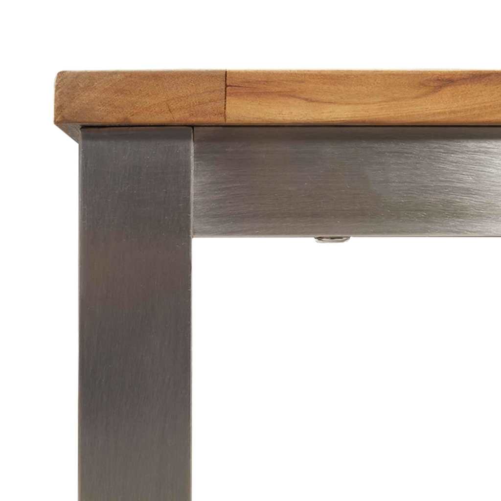 vidaXL Eettafel Bruin 90 x 90 x 75 cm Massief Acacia Hout