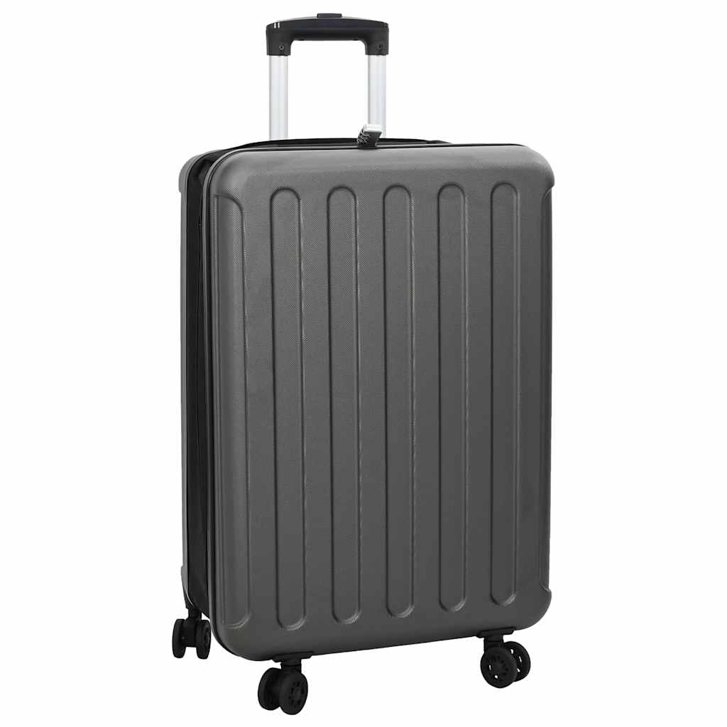 vidaXL Suitcase with lock Black 34 x 23 x 55.5 cm ABS Plastic