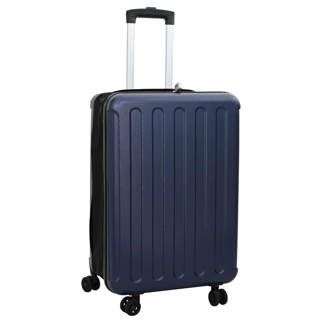 vidaXL Suitcase with lock Black 34 x 23 x 55.5 cm ABS Plastic