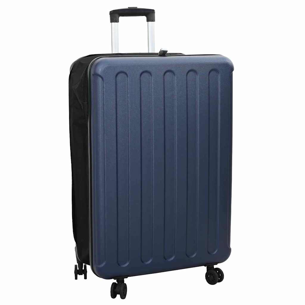vidaXL Suitcase with lock Black 34 x 23 x 55.5 cm ABS Plastic