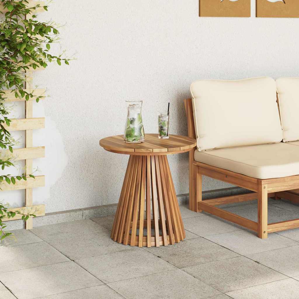 vidaXL Bijzettafel Bruin 50 x 50 x 49,5 cm Massief Teakhout