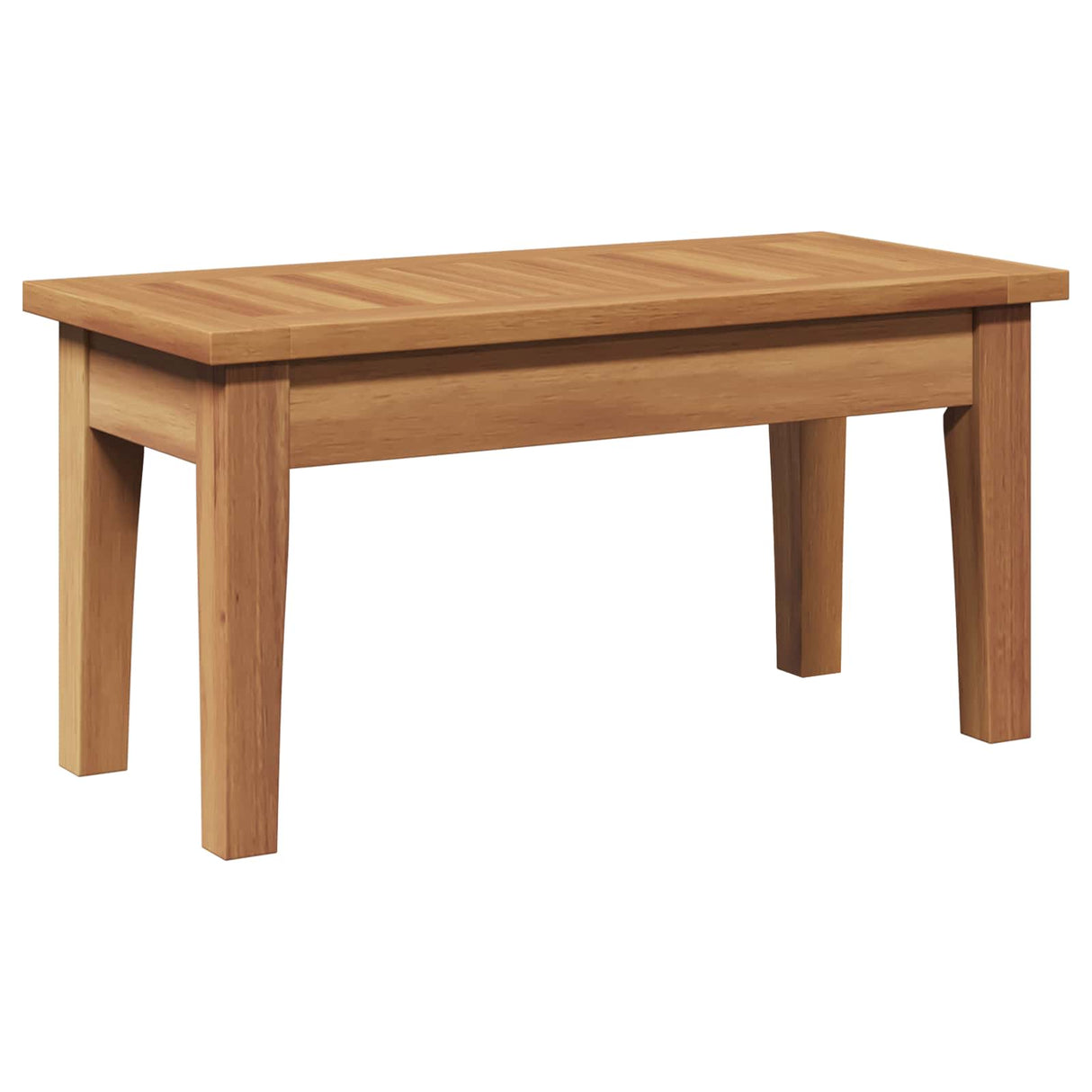 vidaXL Tuinstoel en Tafel Set 2 pcs Crème en bruin Massief teakhout