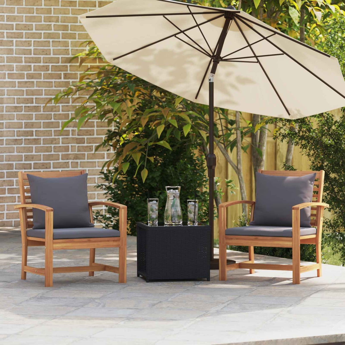 vidaXL Bank Bruin 110 x 65 x 76,5 cm Massief Teakhout