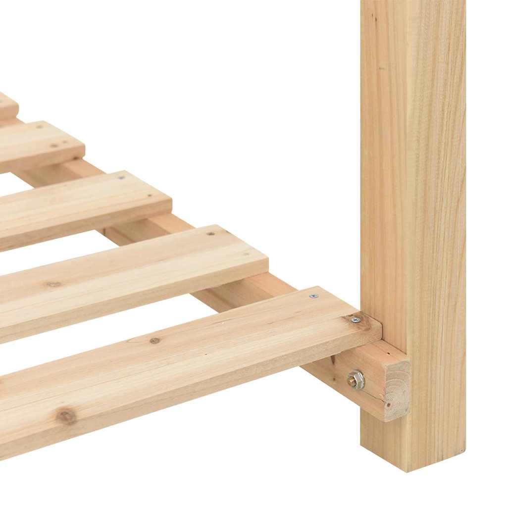 vidaXL Garden Planter Beige 111 x 37 x 76.5 cm Solid Spruce Wood