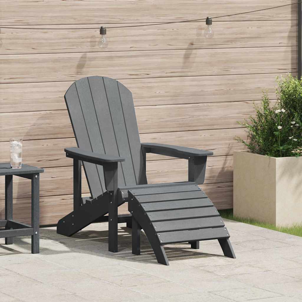 vidaXL Adirondack Chair White 82 x 74 x 92 cm HDPE