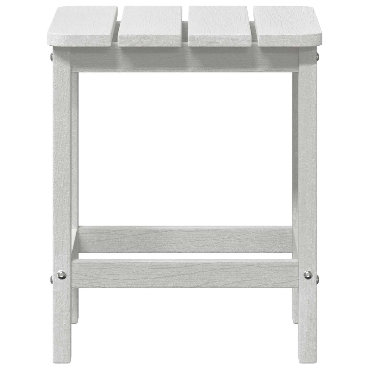 vidaXL Side Table White 38 x 38 x 46 cm Polyethylene