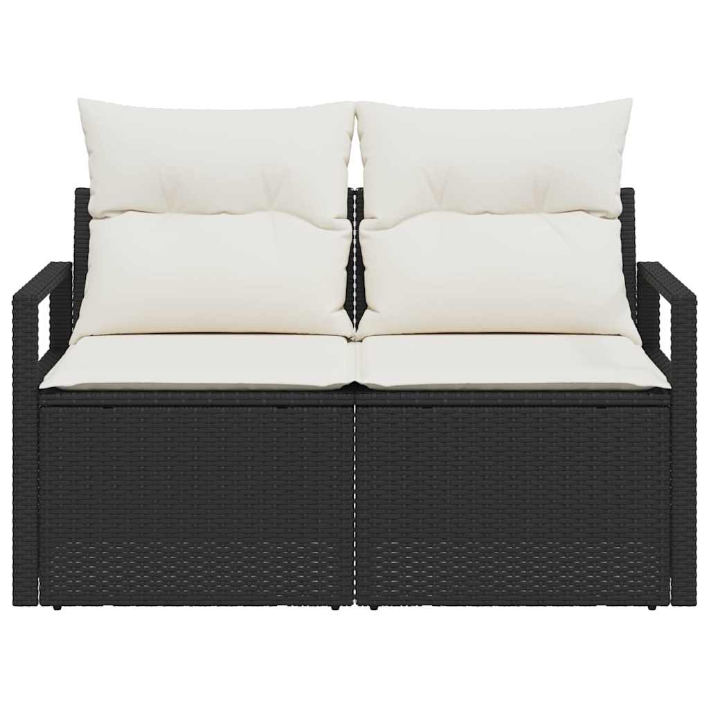 vidaXL Tuin Sofa met kussen 120 x 62 x 69 cm poly rattan