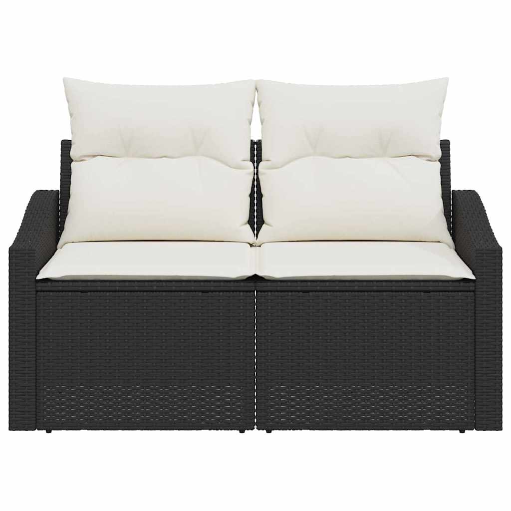 vidaXL Tuin Sofa met kussen 123 x 62 x 69 cm poly rattan