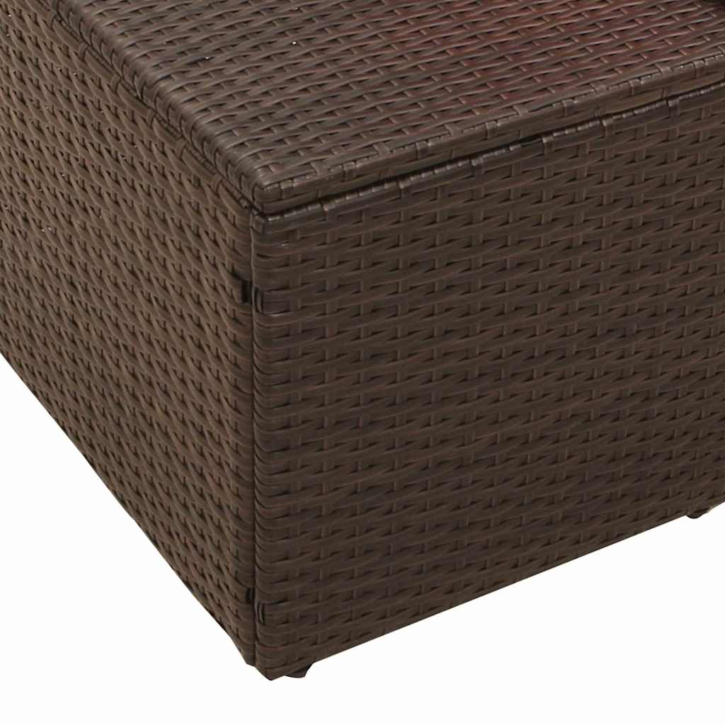 vidaXL Tuin Sofa met kussen 184 x 62 x 69 cm poly rattan