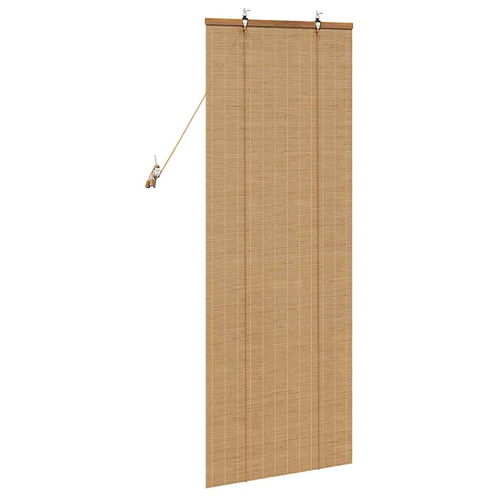 vidaXL Rolgordijn met gordijnen Bruin 60 x 160 cm Bamboe
