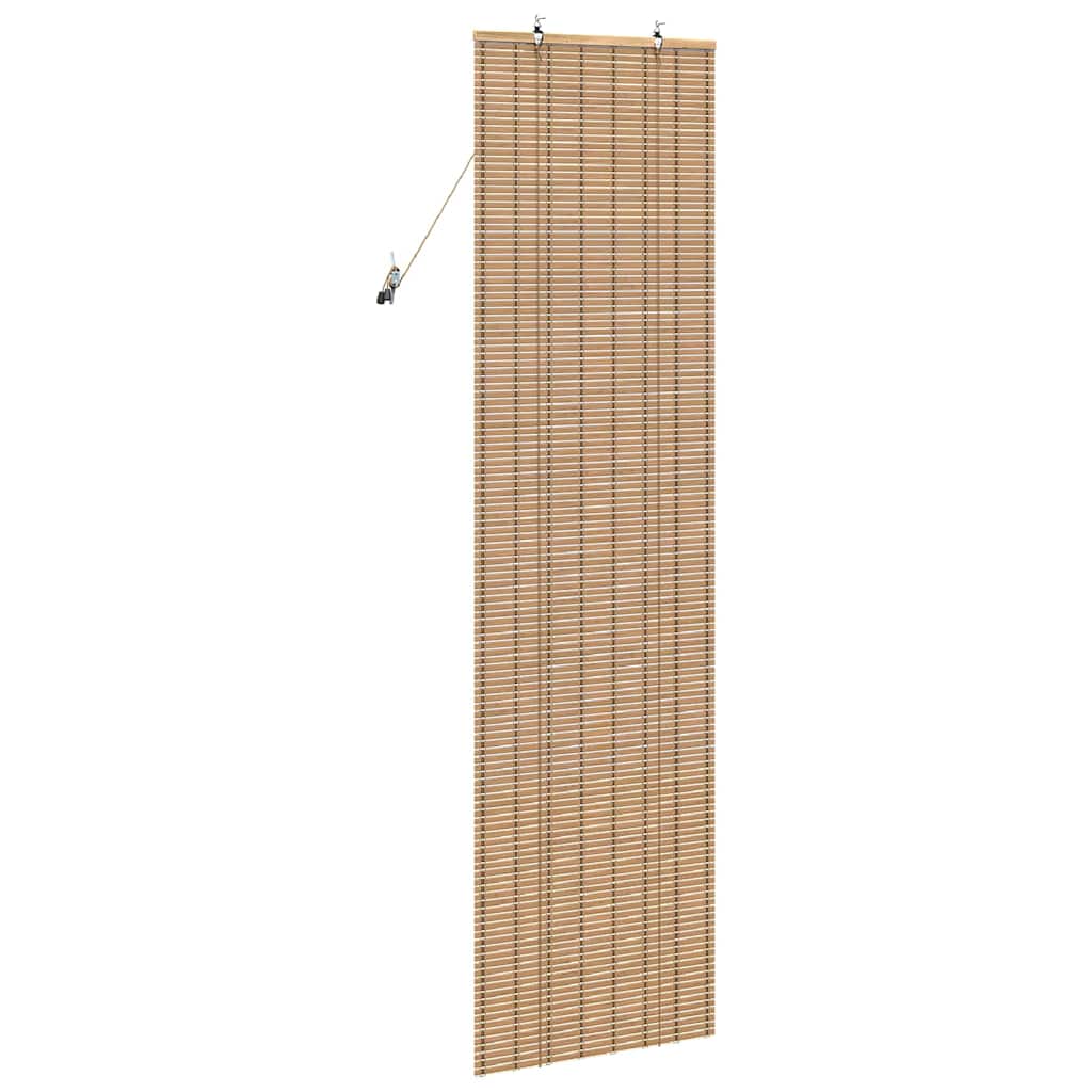 vidaXL Roller Blind with Curtains Natural 60 x 160 cm Bamboo
