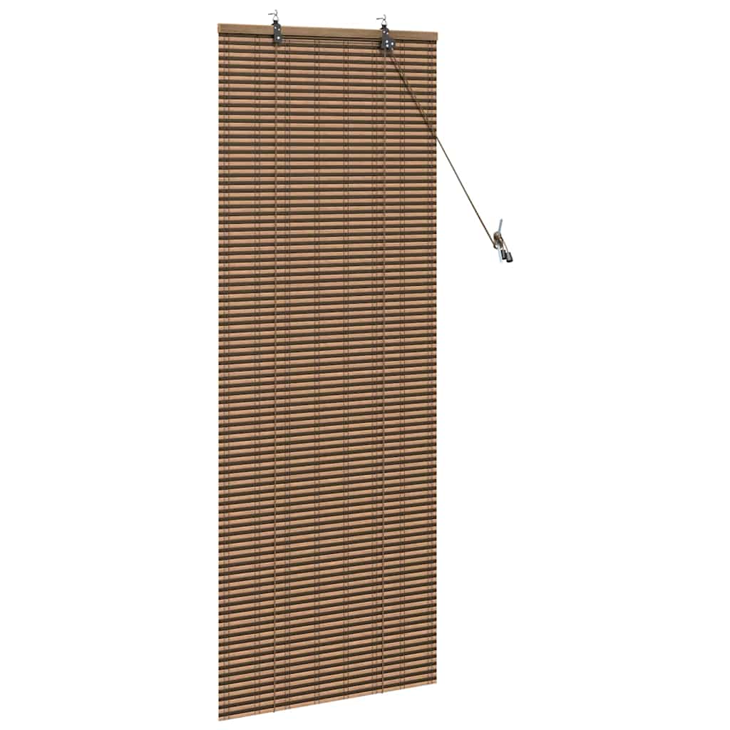 vidaXL Roller Blind with Curtains Brown 60 x 160 cm Bamboo
