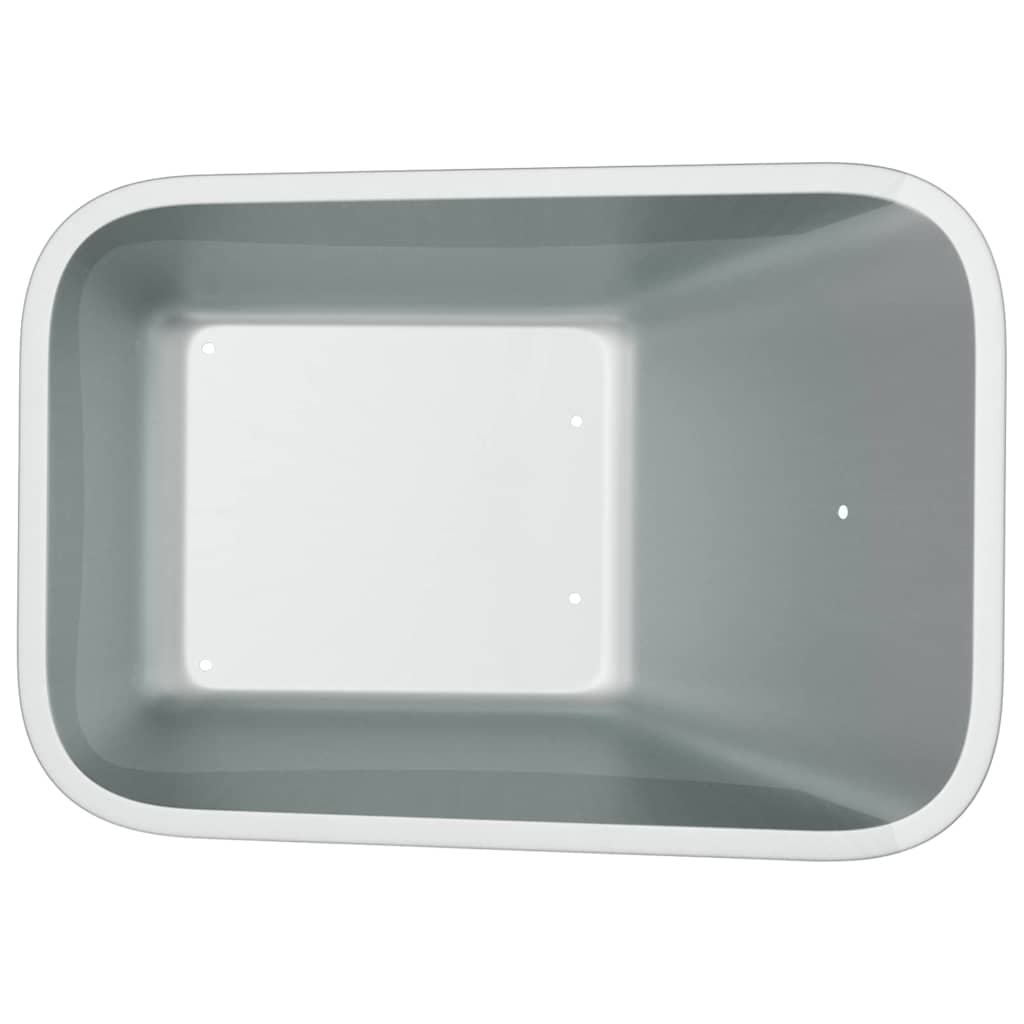 vidaXL Vervangingsblad voor de kruiwagen Zilver 88 x 60 x 32 cm Staal