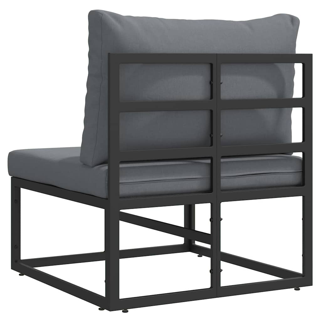 vidaXL Buiten Meubilair Zwart en Anthraciet 70 x 71,5 x 71 cm Metaal
