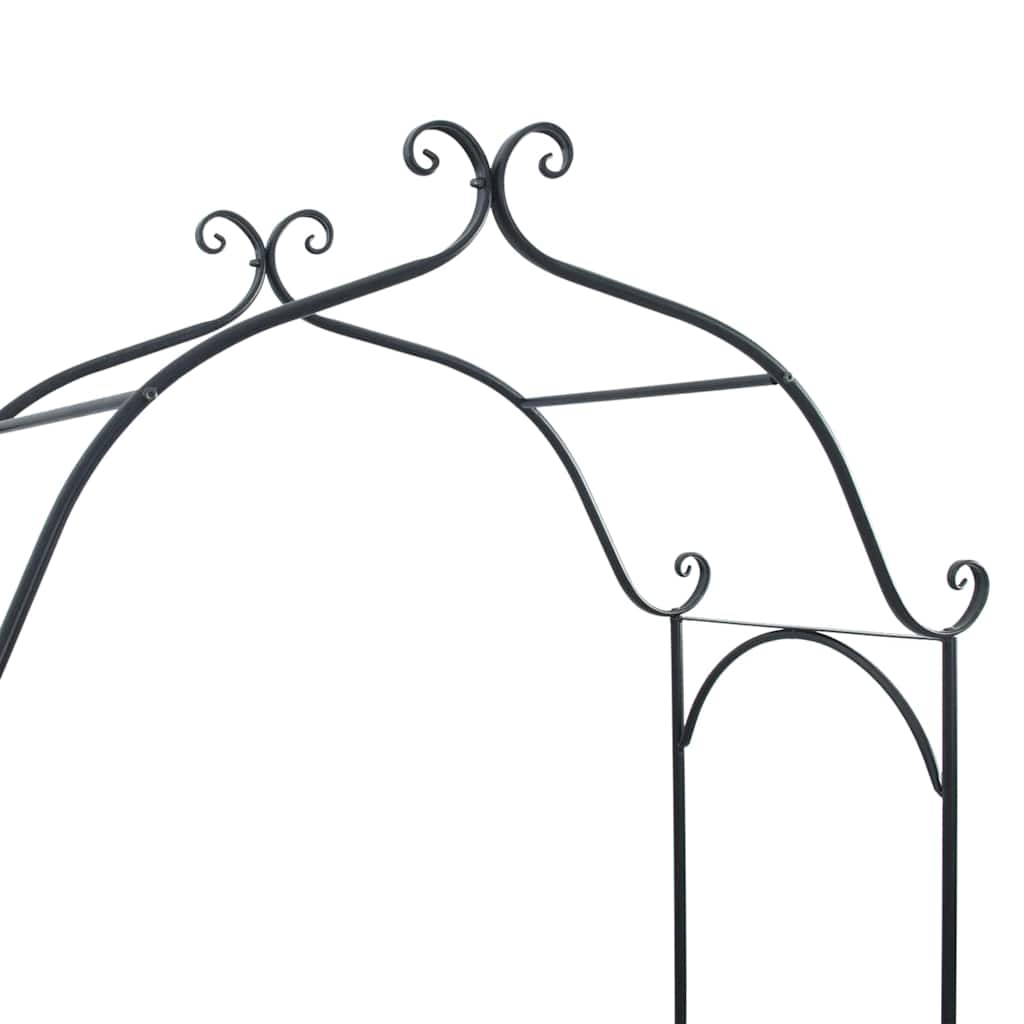 vidaXL Tuinbank Antiek wit 121 x 48 x 200 cm Staal