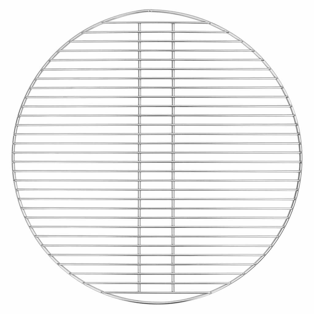 vidaXL Barbecuerooster rond Ø34,5 cm 304 roestvrij staal