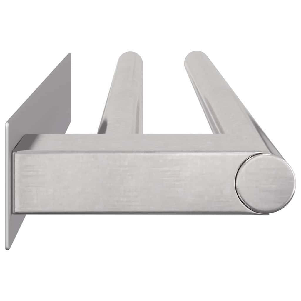 vidaXL Towel Rack Silver 40 x 9 x 4 cm Stainless Steel