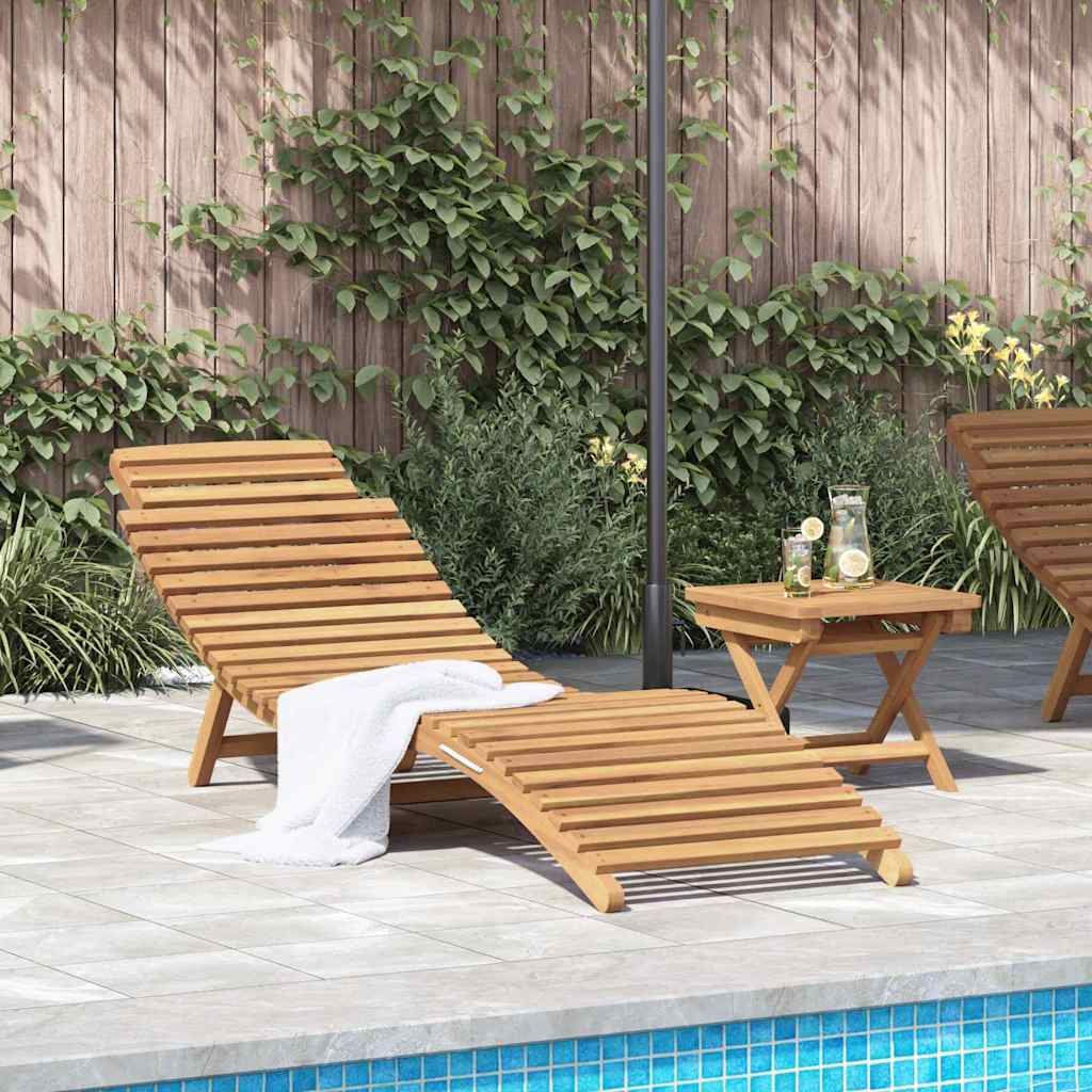 vidaXL 3-Piece Folding Lounge Set Solid Teak Wood