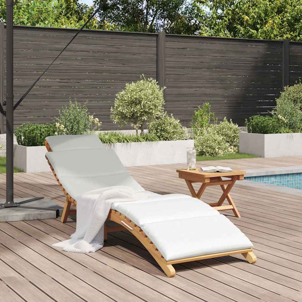 vidaXL Tuin ligstoel Bruin 198 x 55 x 58,5 cm Massief Teakhout