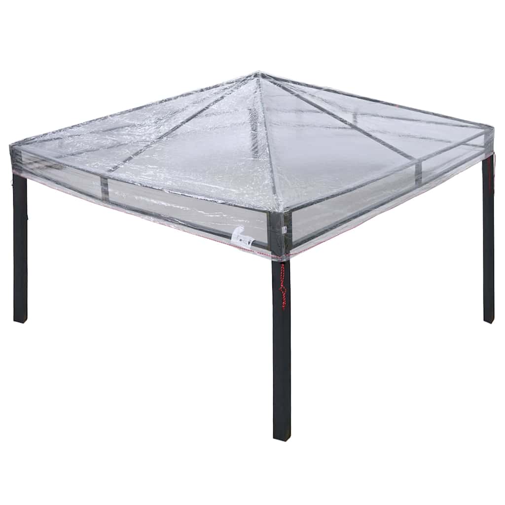 vidaXL Gazebo hoes vervanging Doorzichtig 300 x 300 x 26 cm PVC